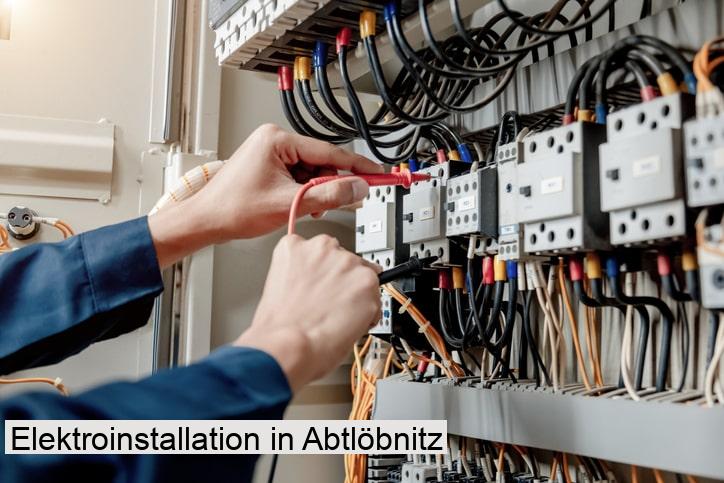 Elektroinstallation in Abtlöbnitz