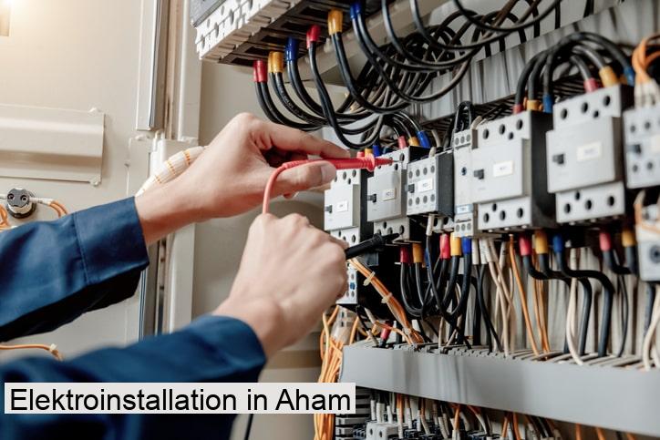 Elektroinstallation in Aham