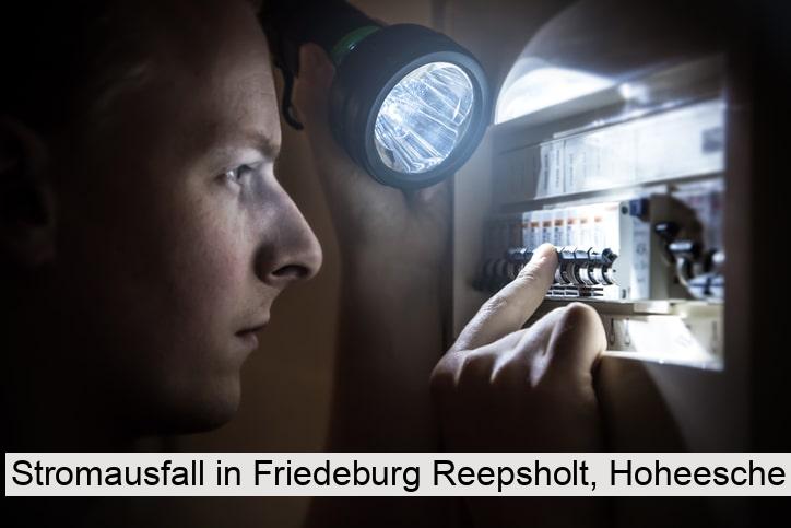 Stromausfall in Friedeburg Reepsholt, Hoheesche